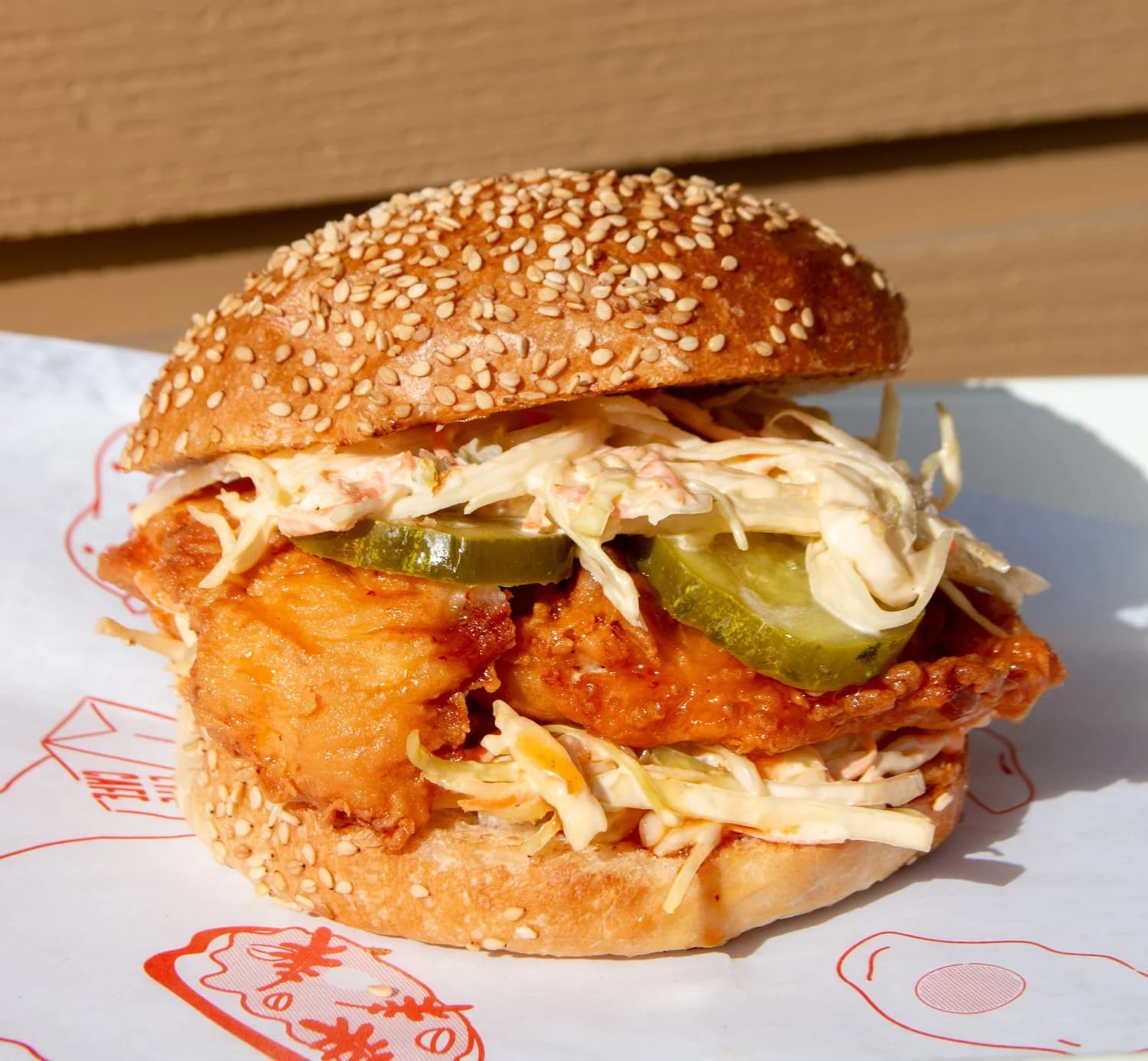 Hot honey chicken sandwich